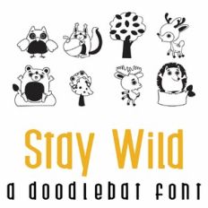 Stay Wild Doodlebat Font