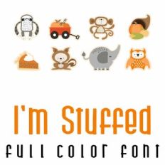I'm Stuffed Full Color Font