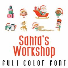 Santa's Workshop Full Color Font