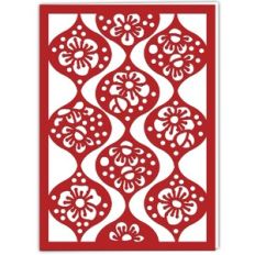 Floral Christmas Bauble Card