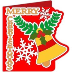 merry christmas bell card