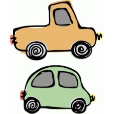 truck and car