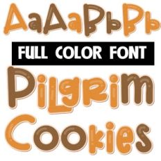 Pilgrim Cookies Color Font