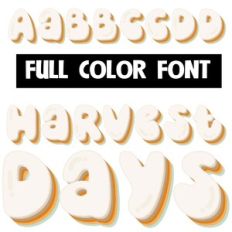 Harvest Days Color Font