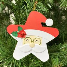 Santa Claus Star Ornament