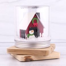Miniature Christmas House For Jar