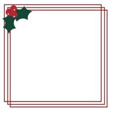 holiday square wire frame