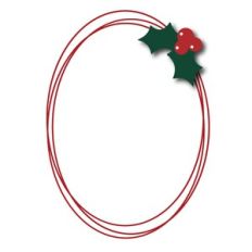 holiday oval wire frame