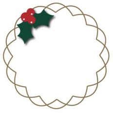 holiday scalloped wire frame