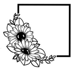 Sunflower Frame Or Wreath
