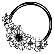 Floral Round Wreath