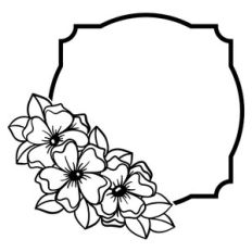 Floral Decorative Wreath Or Frame