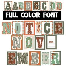 Notice November Color Font