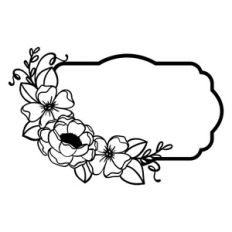 Floral Decorative Wreath Or Frame