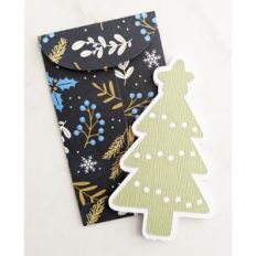 christmas tree card and envelope