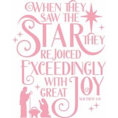 Rejoiced with joy