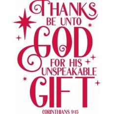 Thanks be unto God