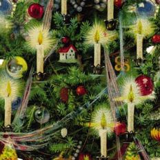 Vintage Christmas Tree Background