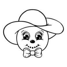 Snowman in a hat