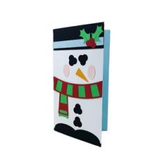 Christmas Snowman Mini Slimline Card