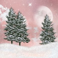 Pink Christmas Tree Forest