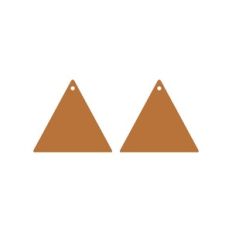 Triangle Faux Leather Earrings