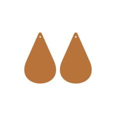 Teardrop Earring Template, Faux Leather Earrings