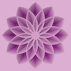 purple cut paper pattern