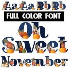Oh Sweet November Color Font