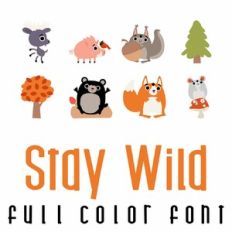 Stay Wild Full Color Font