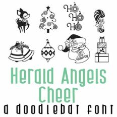 Herald Angels Cheer Doodlebat Font