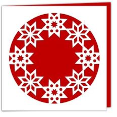 Festive Stars Aperture Card