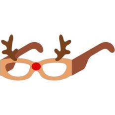 3d reindeer glasses