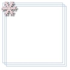 snowflake square wire frame