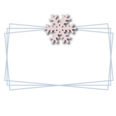 snowflake rectangle wire frame 3