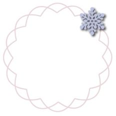 snowflake scallop wire frame