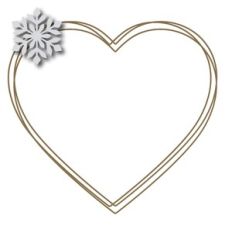 snowflake heart wire frame