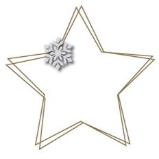 snowflake star wire frame
