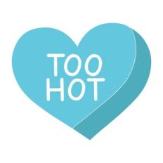 Too Hot Candy Heart