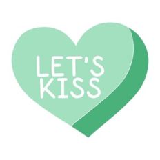 Let's Kiss Candy Heart
