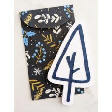 winter tree card and envelope