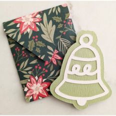 christmas bell card and envelope