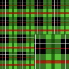 tartan green black red pattern