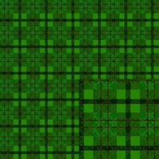 tartan green snowflake pattern