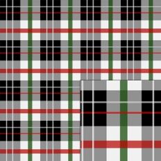 tartan red green black white pattern
