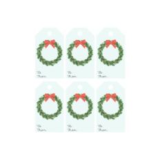 wreath gift tag