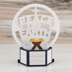 Hexagon Pop Up Card With Tabs Baby Jesus