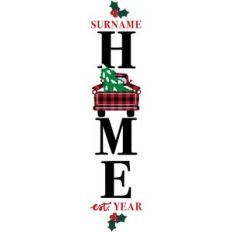 holiday home truck porch sign