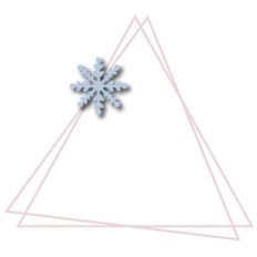snowflake triangle wire frame