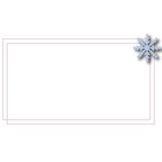 snowflake rectangle wire frame 3